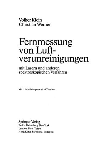 Fernmessung von Luftverunreinigungen