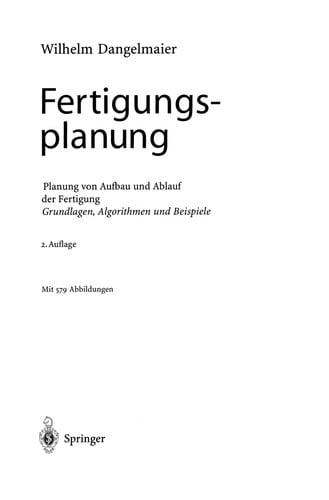 Fertigungsplanung