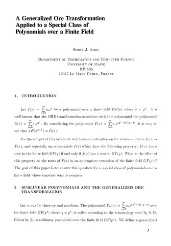 Finite fields, coding theory, and advances in communications and computing