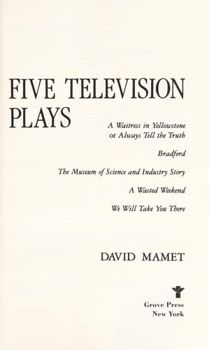 Five television plays
