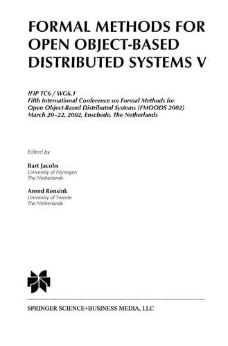 Formal Methods for Open Object-Based Distributed Systems V