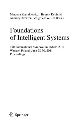 Foundations of Intelligent Systems