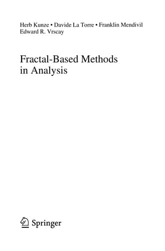 Fractal-based methods in analysis