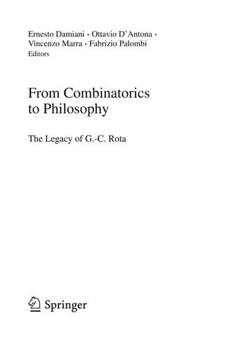 From combinatorics to philosophy