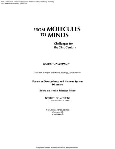 From molecules to minds