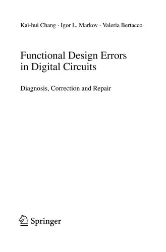 Functional design errors in digital circuits