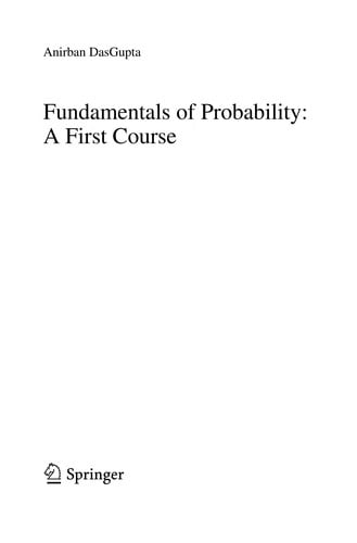 Fundamentals of probability