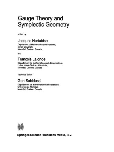 Gauge Theory and Symplectic Geometry