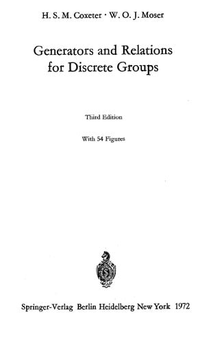 Generators and relations for discrete groups
