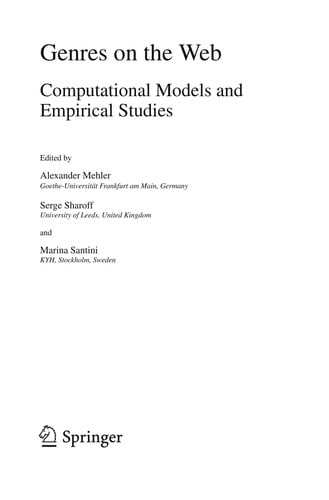 Genres on the Web