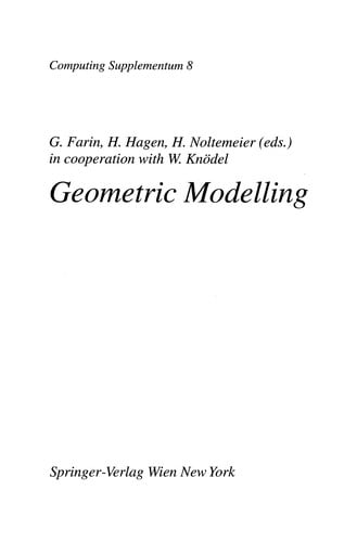 Geometric Modelling