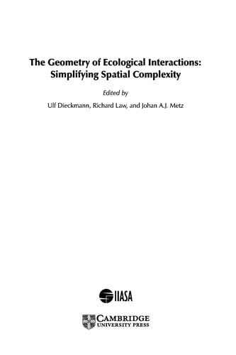 The geometry of ecological interactions