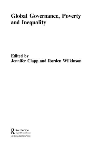 Global governance, poverty and inequality