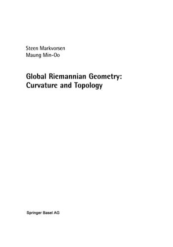 Global Riemannian Geometry: Curvature and Topology