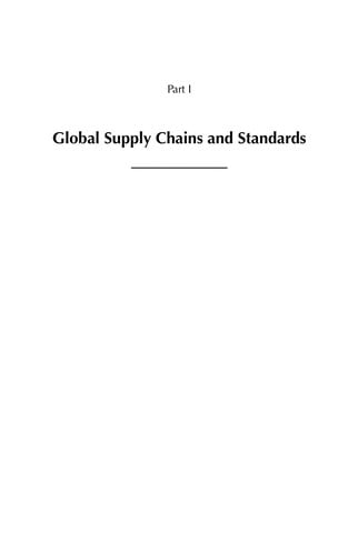 Global supply chains standards and the poor