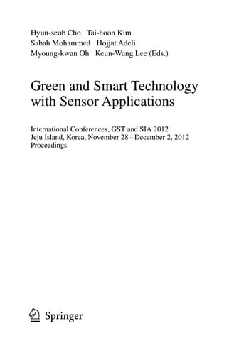 Green and Smart Technology with Sensor Applications