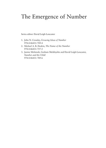 Growing ideas of number