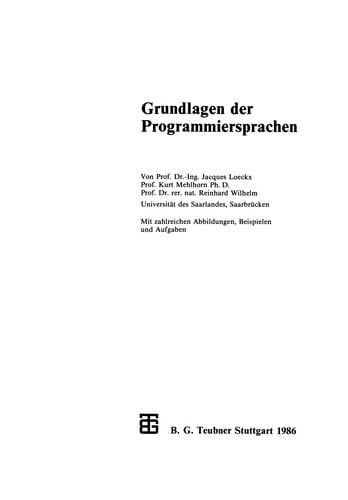 Grundlagen der Programmiersprachen