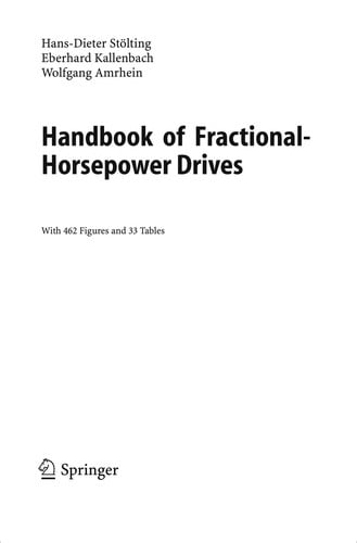 Handbook of fractional-horsepower drives