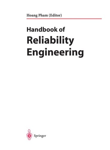 Handbook of reliability engineering