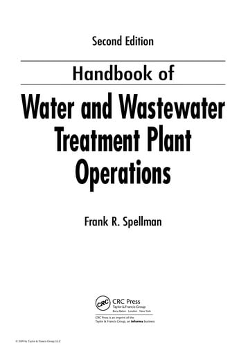 Handbook of Water and Wastewate Treatement Plant  Operations