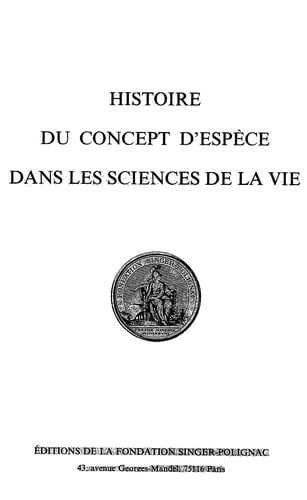 Histoire du concept d'espèce dans les sciences de la vie