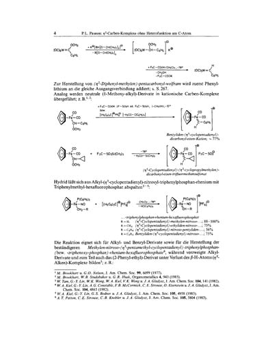 Organo-[pi]-metall-Verbindungen als Hifsmittel in der organischen Chemie