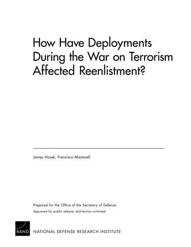 How have deployments during the war on terrorism affected reenlistment?
