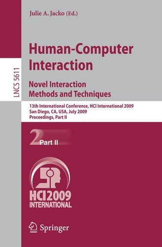 Human-Computer Interaction. Interacting in Various Application Domains