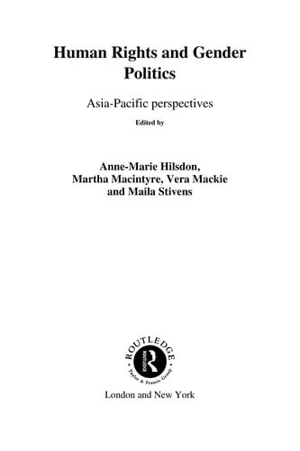 Human rights and gender politics