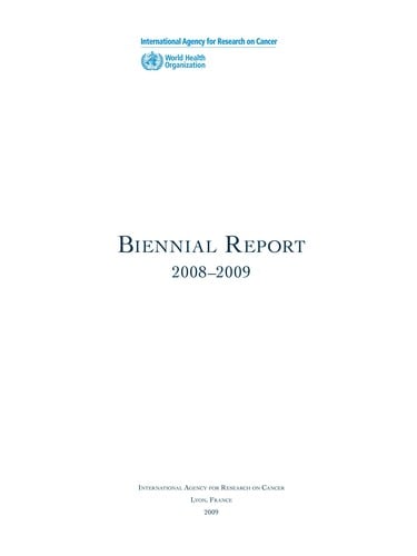Biennial Report 2008-2009