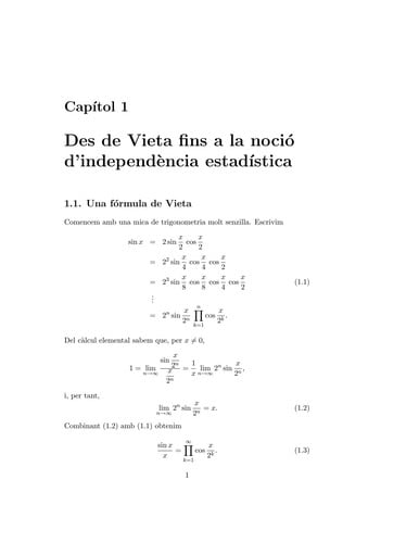 Independència estadística en probabilitat, anàlisi i teoria de nombres
