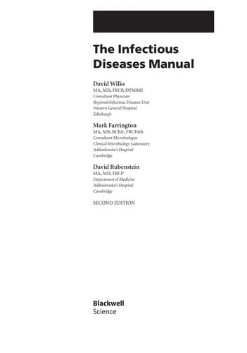 The infectious diseases manual