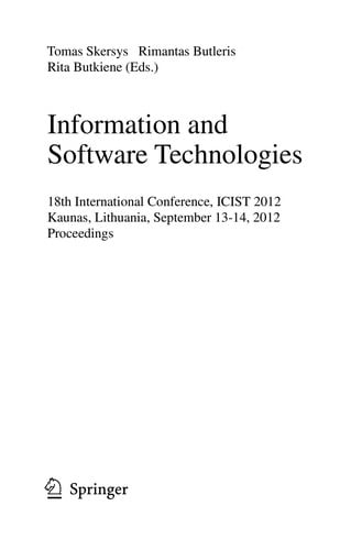 Information and Software Technologies