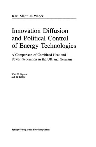Innovation diffusion and political control of energy technologies