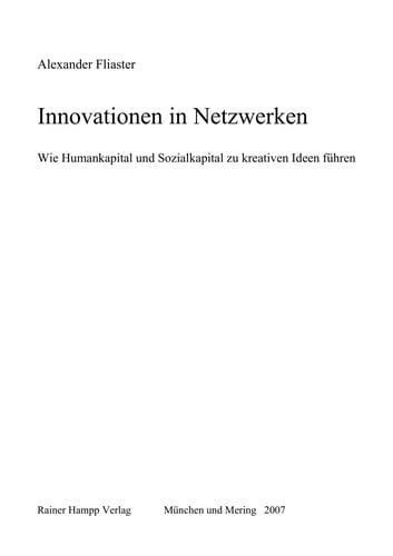 Innovationen in Netzwerken