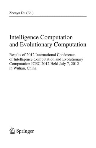 Intelligence Computation and Evolutionary Computation