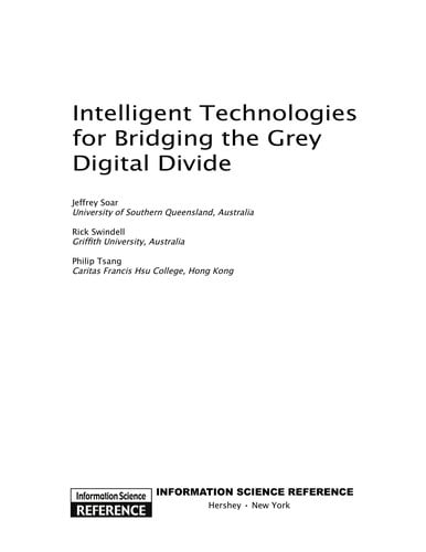 Intelligent technologies for bridging the grey digital divide