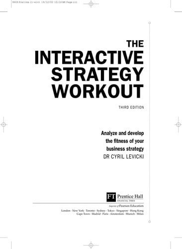 The interactive strategy workout