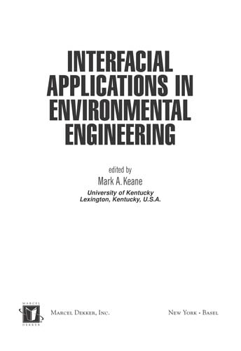 Interfacial applications in environmental engineering