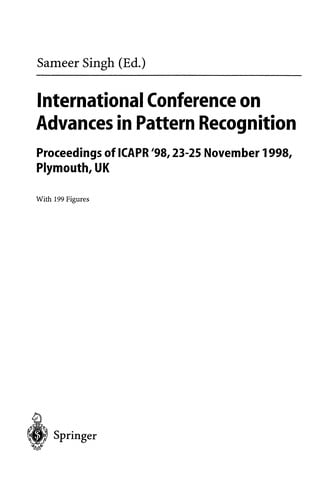 International Conference on Advances in Pattern Recognition