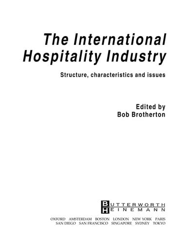 The International hospitality industry