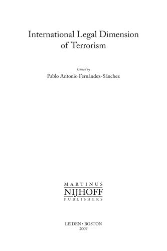 International legal dimension of terrorism