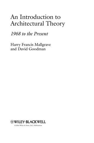 An Introduction to Architectural Theory