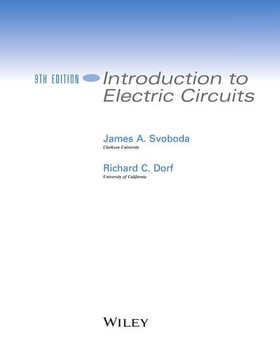 Introduction to electric circuits