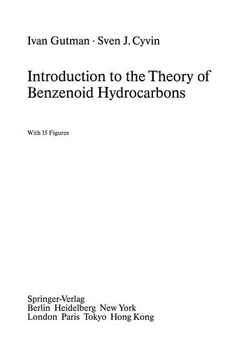 Introduction to the Theory of Benzenoid Hydrocarbons