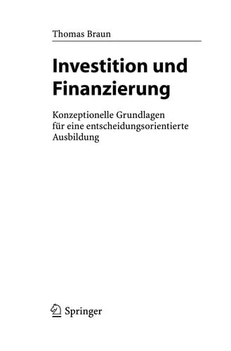 Investition und Finanzierung
