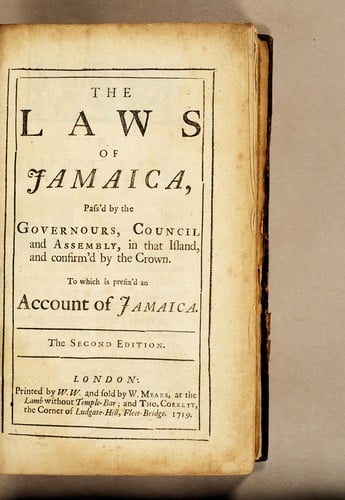 The laws of Jamaica