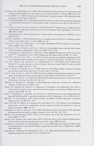 The cell cycle control and plant development