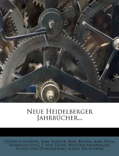 Neue Heidelberger Jahrbucher... (German Edition)